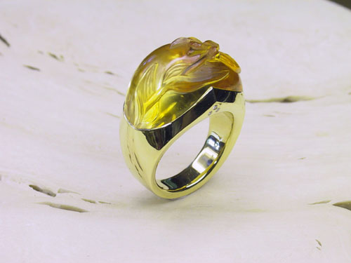 Citrine Iris ring